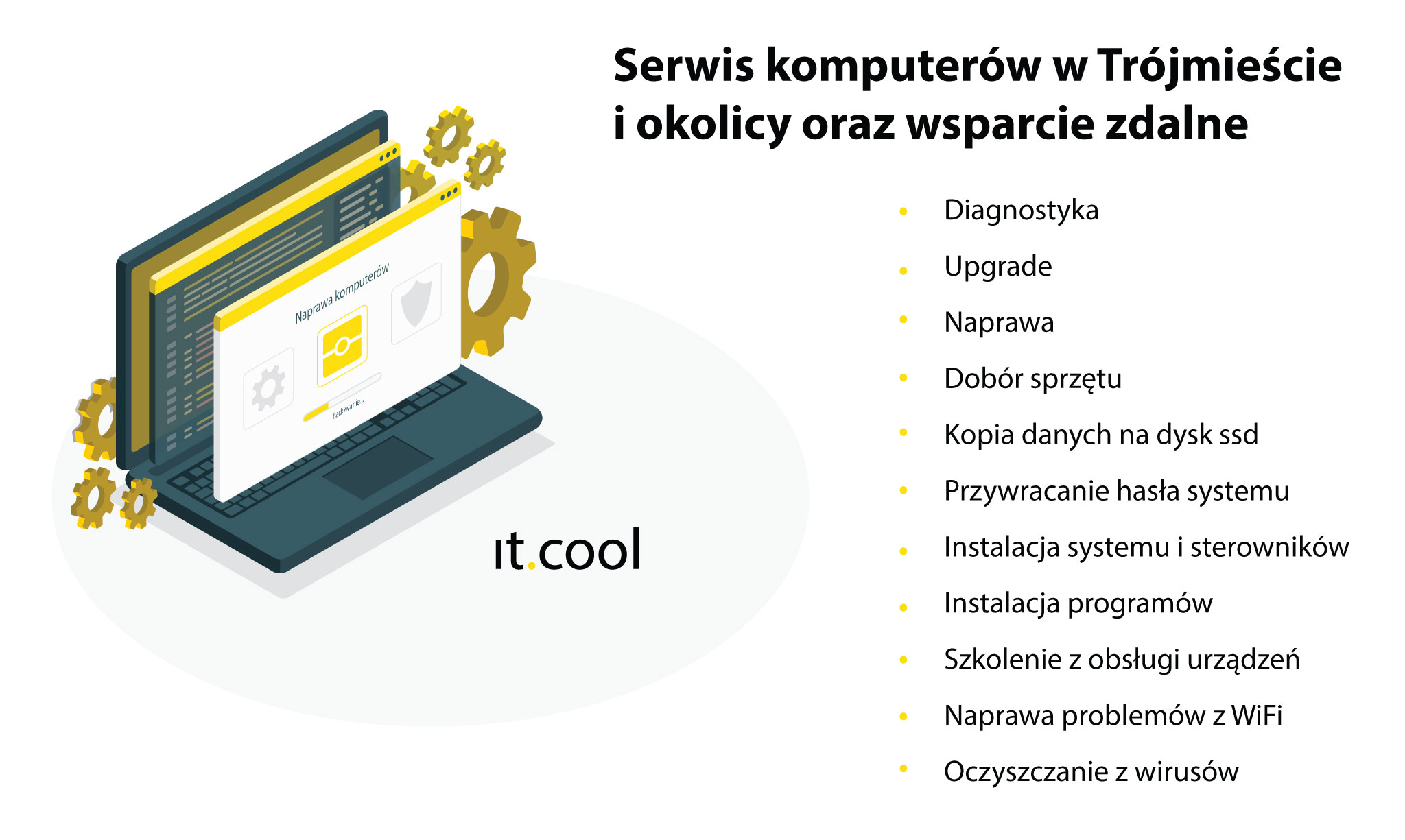 Serwis komputerowy w Trójmieście i okolicy oraz wsparcie zdalne